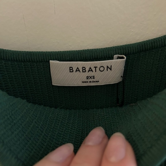 Babaton Green Mini Tight fit dress - Picture 3 of 5